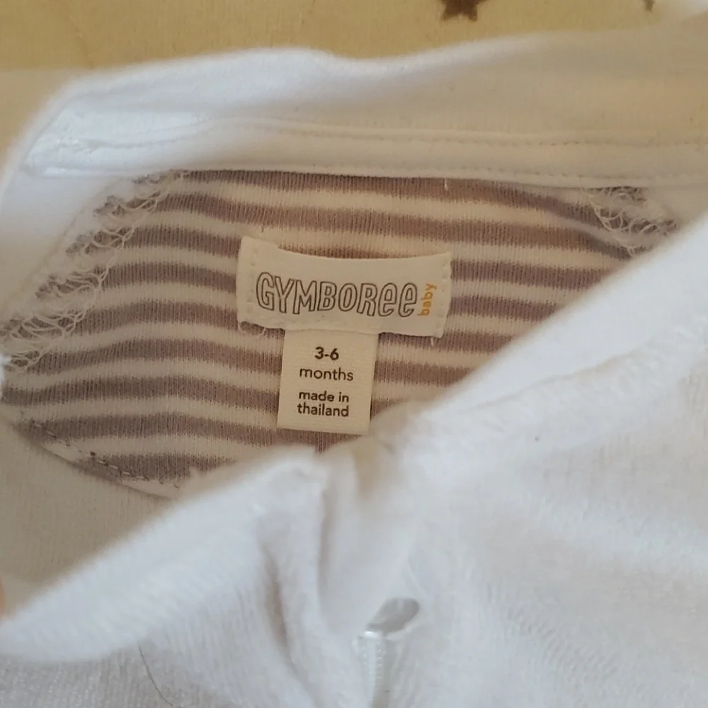 Gymboree white terry cloth onesie